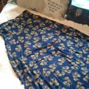 💙💛❤FALL COLORED FLOWER MAXI SKIRT❤💛💙